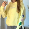 Bluza Z Kapturem Żółta ”Radość”