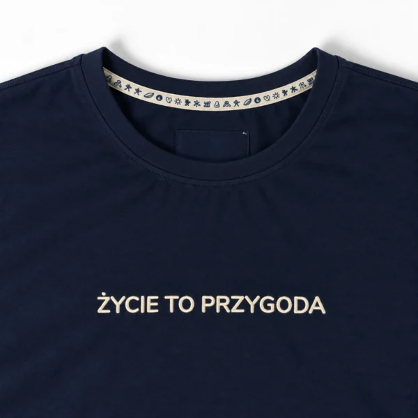 T-Shirt Koszulka Biała "Życie To Przygoda"