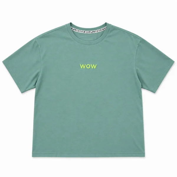 T-Shirt Koszulka Szałwiowa "Wow"