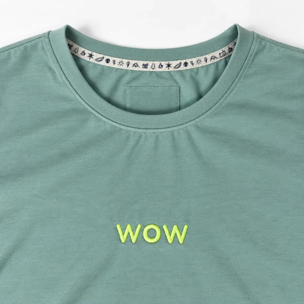 T-Shirt Koszulka Szałwiowa "Wow"