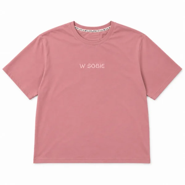 T-Shirt Koszulka Brudny Róż  „W Sobie”