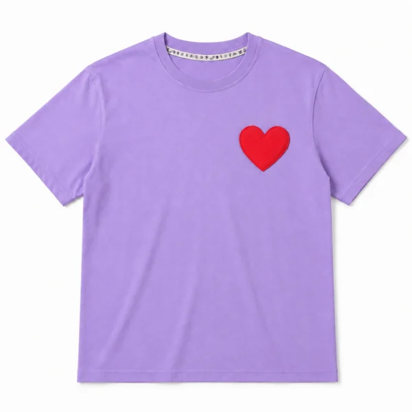 T-SHIRT KOSZULKA Fioletowa "Serce"