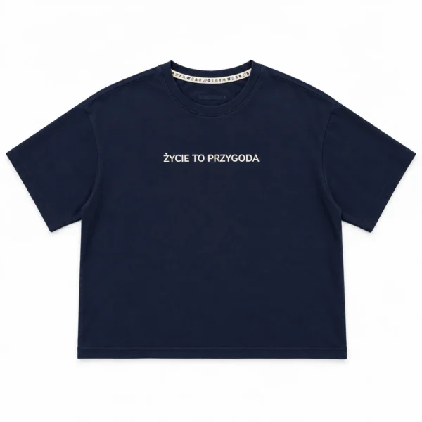 T-Shirt Koszulka Biała "Życie To Przygoda"